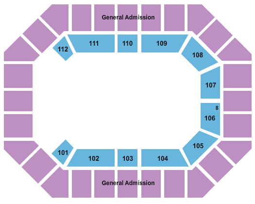 Alliant Energy PowerHouse NCAA Wrestling Seating Chart