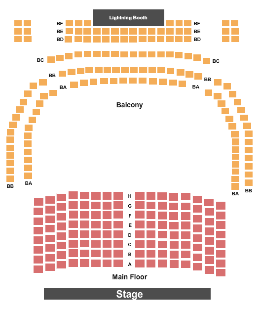 Uxbridge Music Hall End Stage Seating Chart