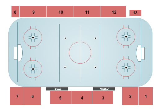 VFW Sports Center Hockey Seating Chart