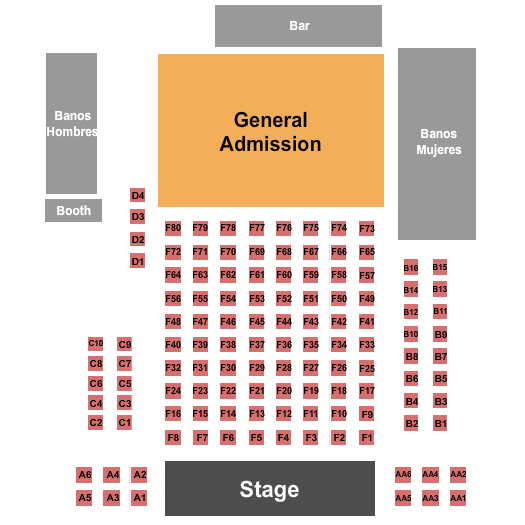 V Live- Chicago Seating Chart