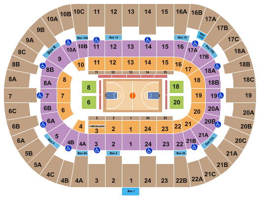 Pechanga Arena - San Diego Basketball Seating Chart