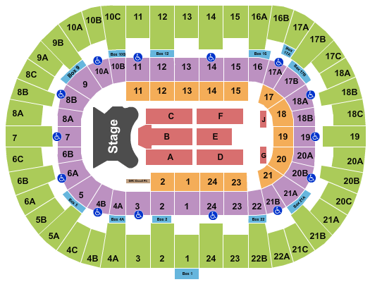 Pechanga Arena - San Diego Elton John Seating Chart