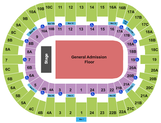 Valley View Casino Venue Seating Chart