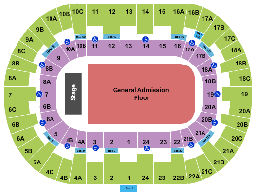 Valley View Casino Center Seating Chart