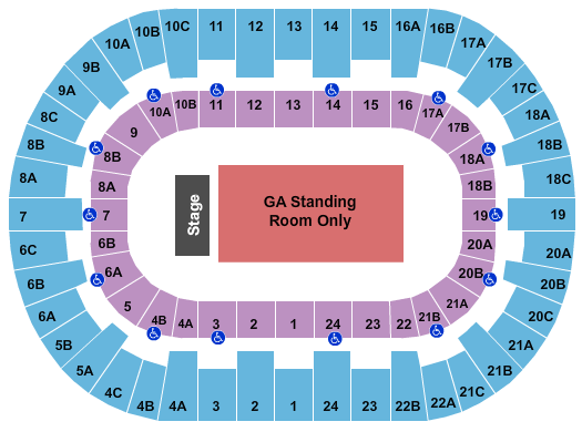 Pechanga Arena - San Diego Endstage GA Flr 2 Seating Chart