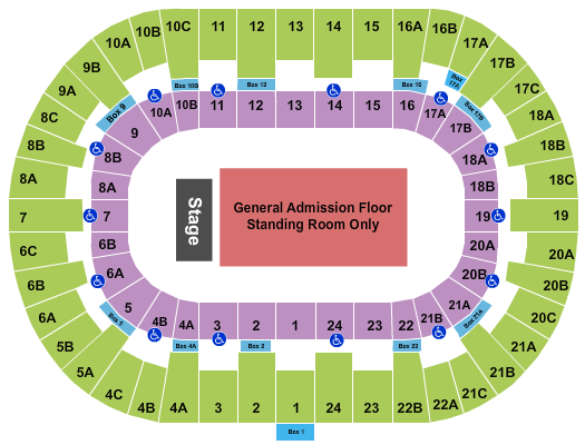 Pechanga Arena - San Diego General Admission 2 Seating Chart