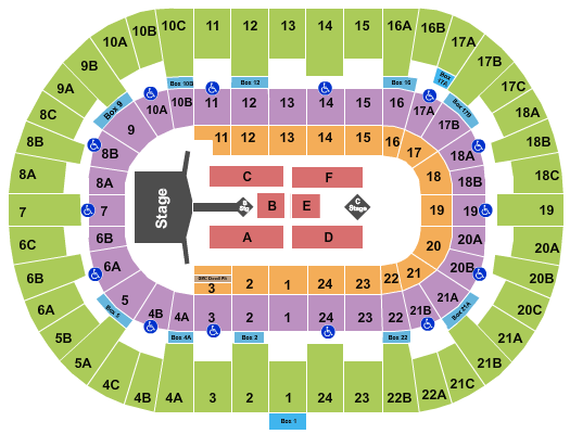 Pechanga Arena - San Diego Enrique Iglesias & Pitbull Seating Chart