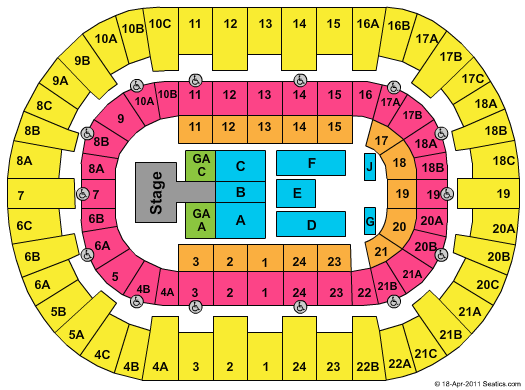Pechanga Arena - San Diego Katy Perry Seating Chart