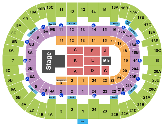 Pechanga Arena - San Diego Panic! At The Disco Seating Chart