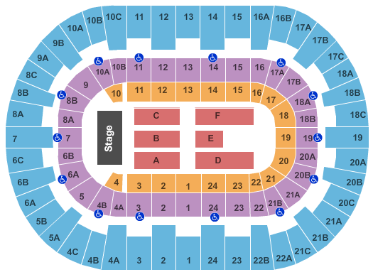 Pechanga Arena - San Diego Reserved Seating Seating Chart