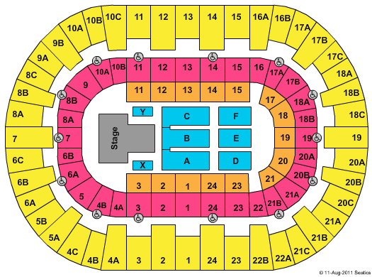 Pechanga Arena - San Diego SYTYCD Seating Chart