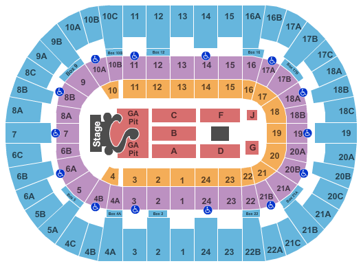 Pechanga Arena - San Diego Selena Gomez Seating Chart