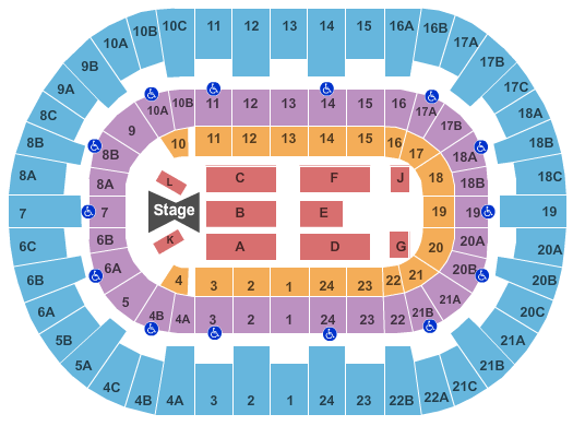 Pechanga Arena - San Diego Tim McGraw Seating Chart