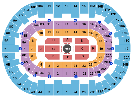 Pechanga Arena - San Diego UFC Seating Chart