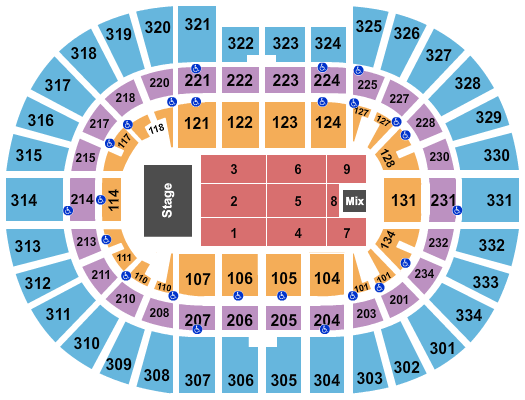 seating chart for Value City Arena at The Schottenstein Center - Cheer Live - eventticketscenter.com