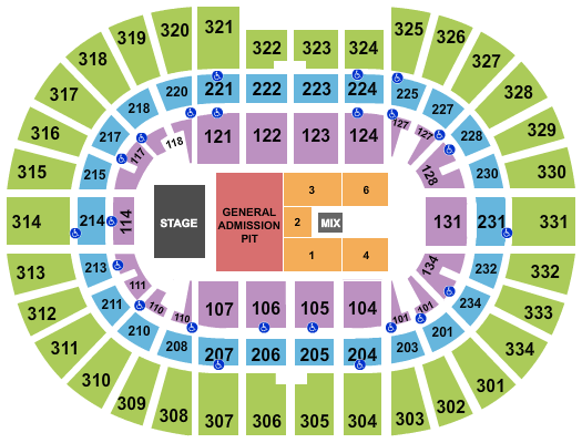 seating chart for Value City Arena at The Schottenstein Center - Five Finger - eventticketscenter.com