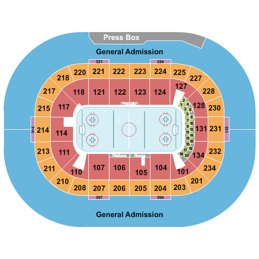 Value City Arena at The Schottenstein Center Hockey 2 Seating Chart