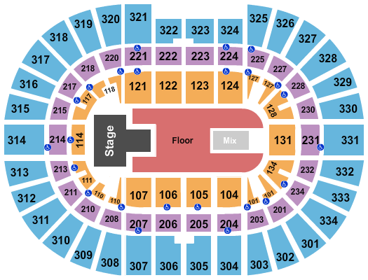 seating chart for Value City Arena at The Schottenstein Center - Paramore - eventticketscenter.com
