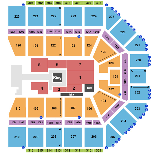 Van Andel Arena AEW Seating Chart
