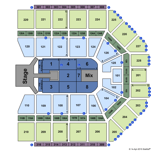 Van Andel Arena Aerosmith Seating Chart