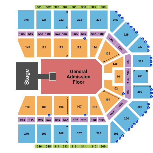Van Andel Arena Avenged Sevenfold Seating Chart