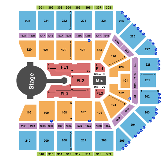 Van Andel Arena Blake Shelton Seating Chart