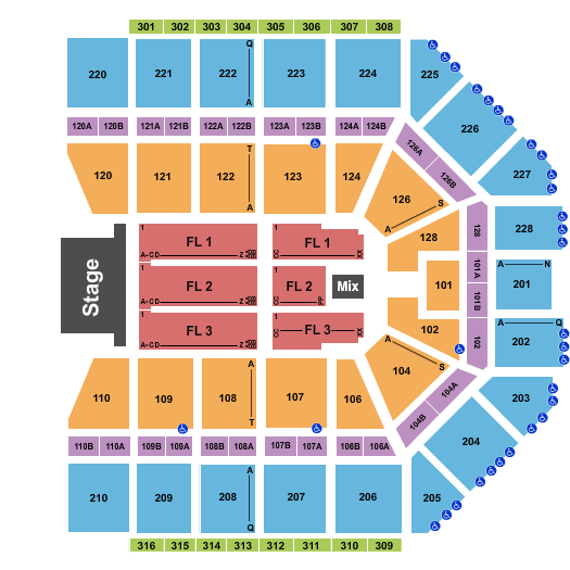 Van Andel Arena Bob Dylan Seating Chart