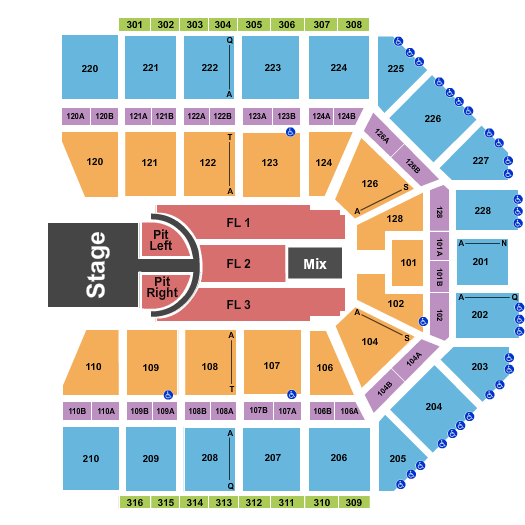 Van Andel Arena Brad Paisley Seating Chart