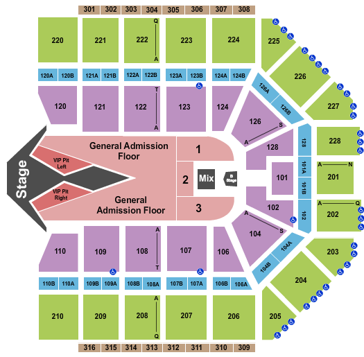 Van Andel Arena Carrie Underwood Seating Chart