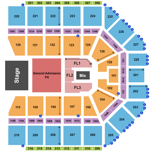 Van Andel Arena Floor Seating Chart