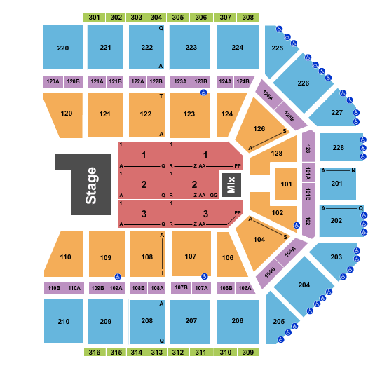 Van Andel Arena Chris Young Seating Chart