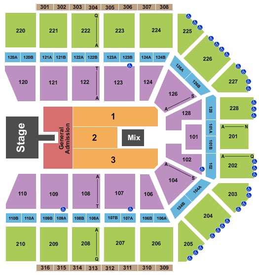 Van Andel Arena Cody Johnson Seating Chart