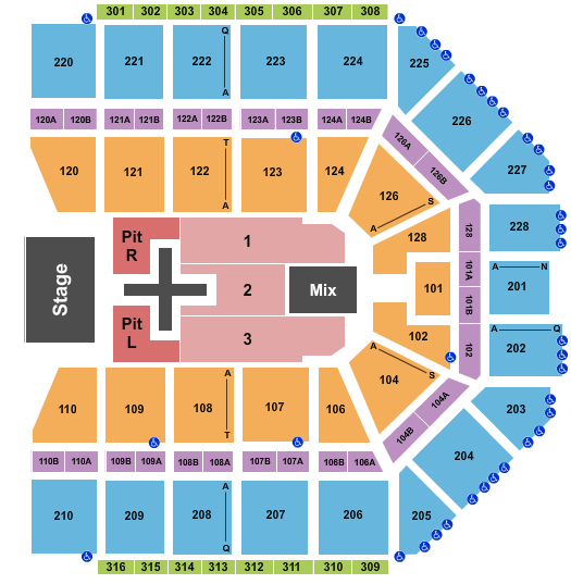 Van Andel Arena Dan and Shay 2024 Seating Chart