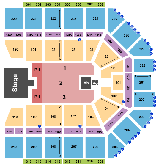 Van Andel Arena Dierks Bentley 2022 Seating Chart