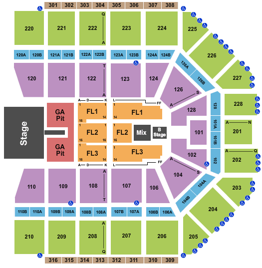 Van Andel Arena Dierks Bentley Seating Chart