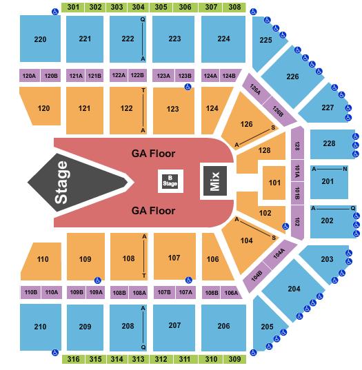 Van Andel Arena Disturbed & 3 Days Grace Seating Chart