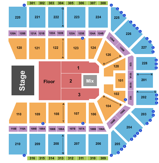 Van Andel Arena Disturbed Seating Chart