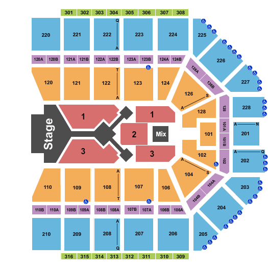 Van Andel Arena Dude Perfect 2023 Seating Chart