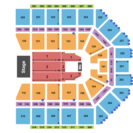Van Andel Arena The Eagles Seating Chart