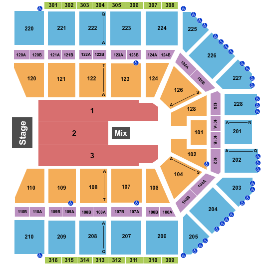 Van Andel Arena Endstage 2 Seating Chart