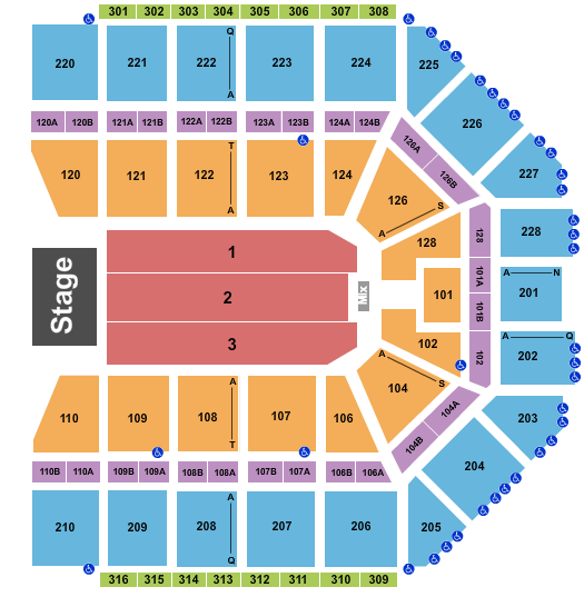 Van Andel Arena Endstage Seating Chart
