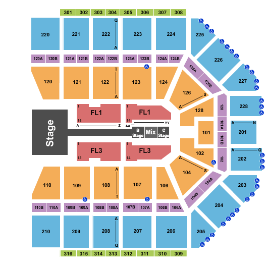 Van Andel Arena Fall Out Boy Seating Chart