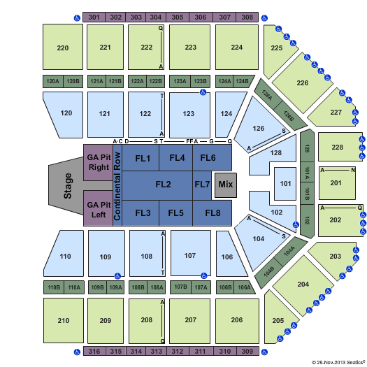 Van Andel Arena Florida Georgia Line Seating Chart