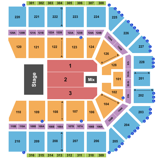 seating chart for Van Andel Arena - Foreigner Orchestral - eventticketscenter.com