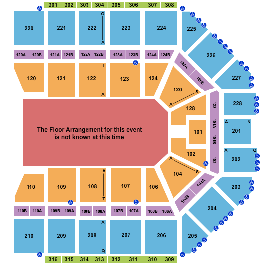 Van Andel Arena Generic Floor Seating Chart