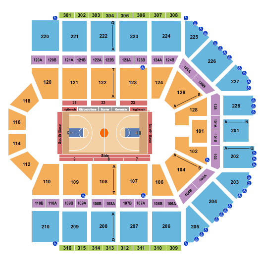 Van Andel Arena Harlem Globetrotters Seating Chart