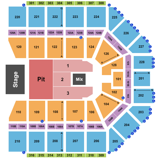 Van Andel Arena Incubus Seating Chart