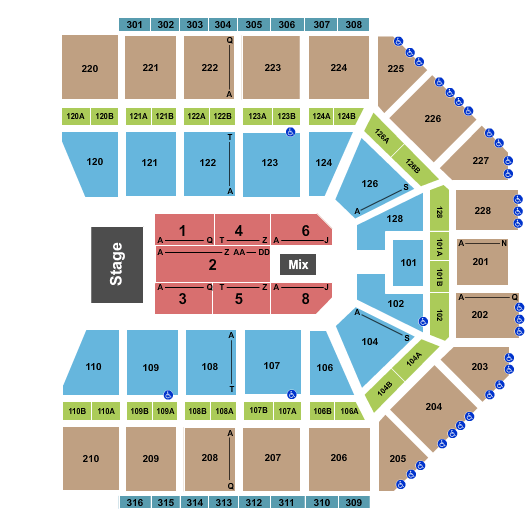 Van Andel Arena Janet Jackson Seating Chart