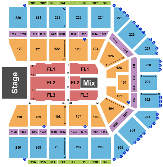 Van Andel Arena JoJo Siwa Seating Chart