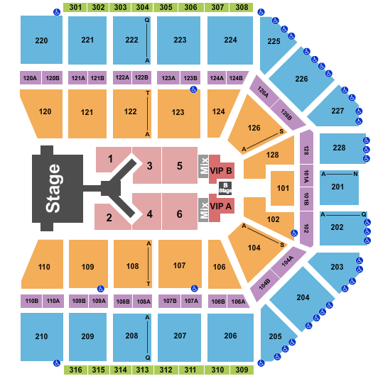 Van Andel Arena Jonas Brothers 2023 Seating Chart
